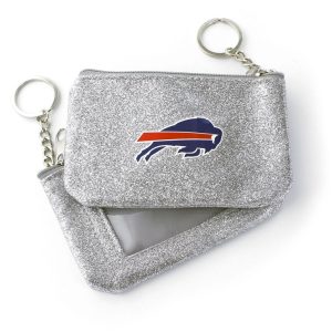 SILVER SPARKLE COIN ID PURSES